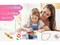 1000 Pieces DIY Crafts Gifts for Girls Beading Kits, Pony Beads Bracelet Making Kits with Decorative Beads and Charms, Craft Supplies for Children, Adults, Girls